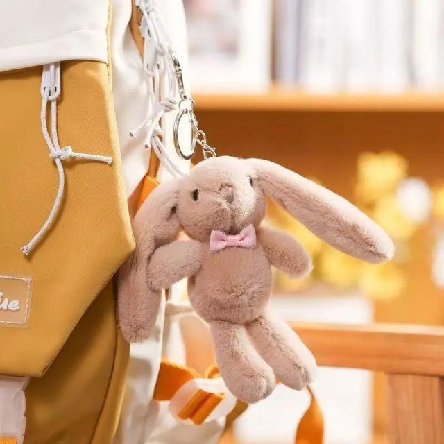 Linyi toy Plüschhase Kawaii Schlüsselanhänger, braun, ab 14 Jahren - Bild 1