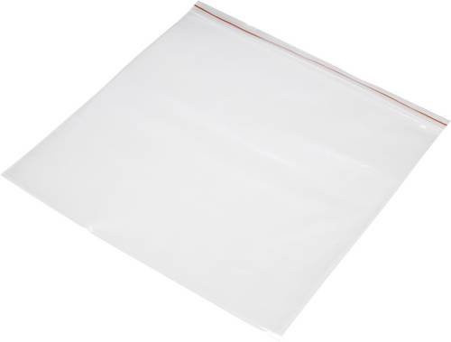 Transparentes Druckverschlussbeutel aus Polyethylen ohne Beschriftungsstreifen B: 30 cm, H: 30 cm - Bild 1