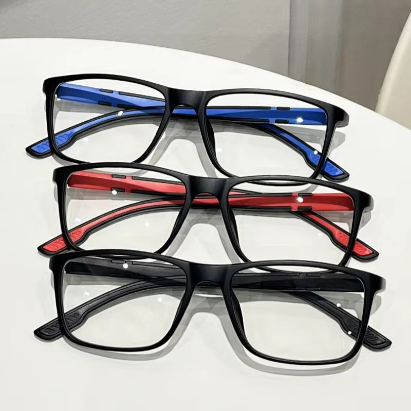 MDOD Sport-Lesebrille, Rechteckig, Vollrand, Kunststoff, Schwarz, Photochrom - Bild 2