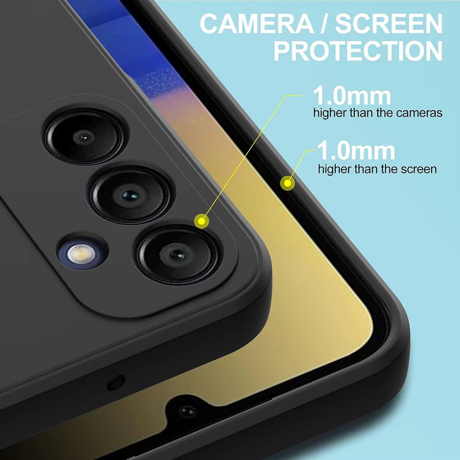 Ricestate Silikonhülle für Samsung Galaxy S25 S24 S23 S22 S21 FE Plus Ultra A06 A16 A26 A36 A56 in Schwarz, Ultra Dünn und Matt - Bild 2