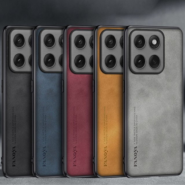 Schafsleder Schutzhülle in Schwarz für Motorola Moto G100 und Moto G100S mit Anti-Shock Funktion und mattierter Hartplastik-Hülle - Bild 1