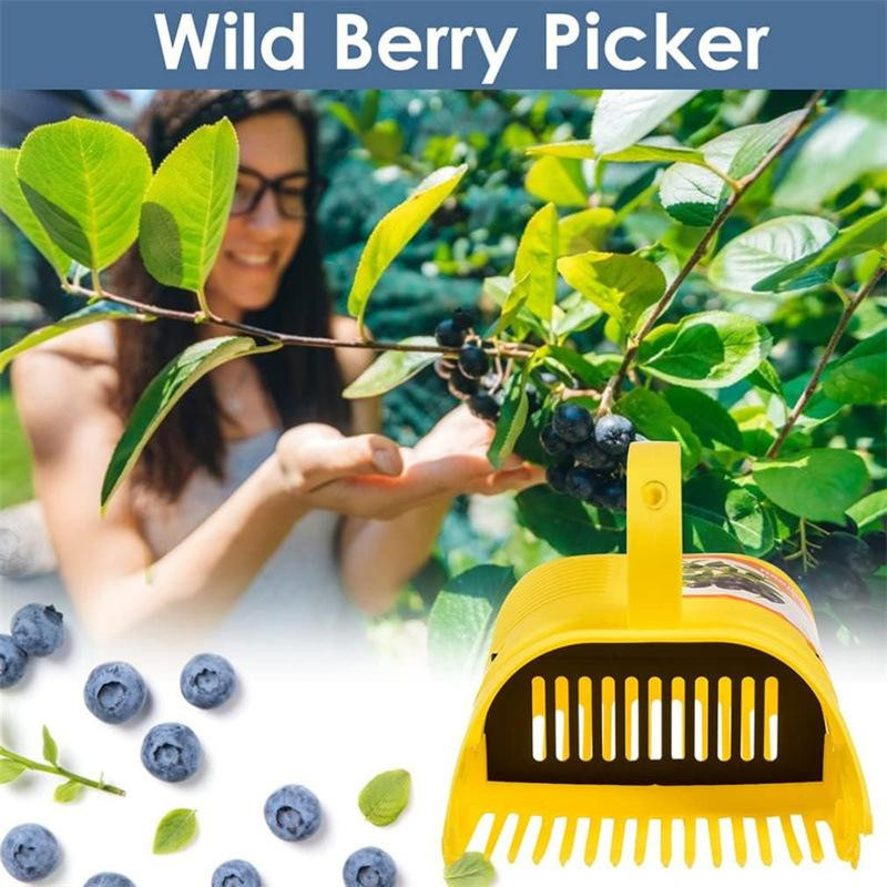 Multifunktionaler tragbarer Blaubeerpflücker mit kammförmigem Blaubeerrechen als Gartenhandwerkzeug zum Ernten - Bild 5