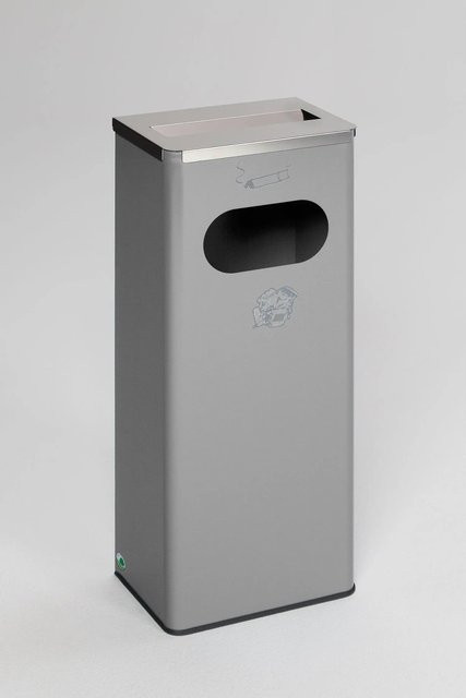 PROREGAL Kombischarrer aus verzinktem Stahl mit Edelstahl Abdeckung in Silber, H x B x T: 76 x 31 x 22 cm - Bild 1