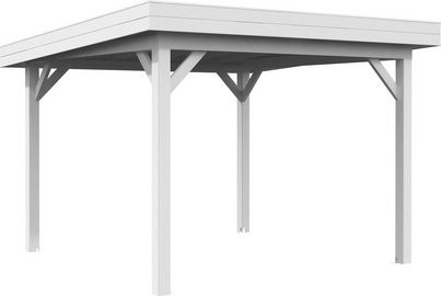PALMAKO Pavillon Lenna aus Fichtenholz mit Pultdach, weiss, B/T/H: 340 x 340 x 245 cm - Bild 1