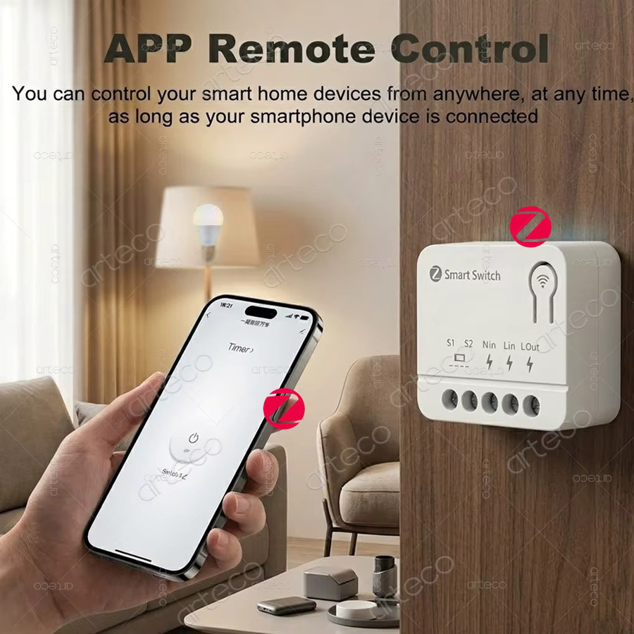 Zigbee 3.0 Smart Switch Modul für dein Smart Home, 1-3 Gang Automatisierungsrelais in Weiß, kompatibel mit Tuya und Smart Life sowie Zigbee2mqtt - Bild 2