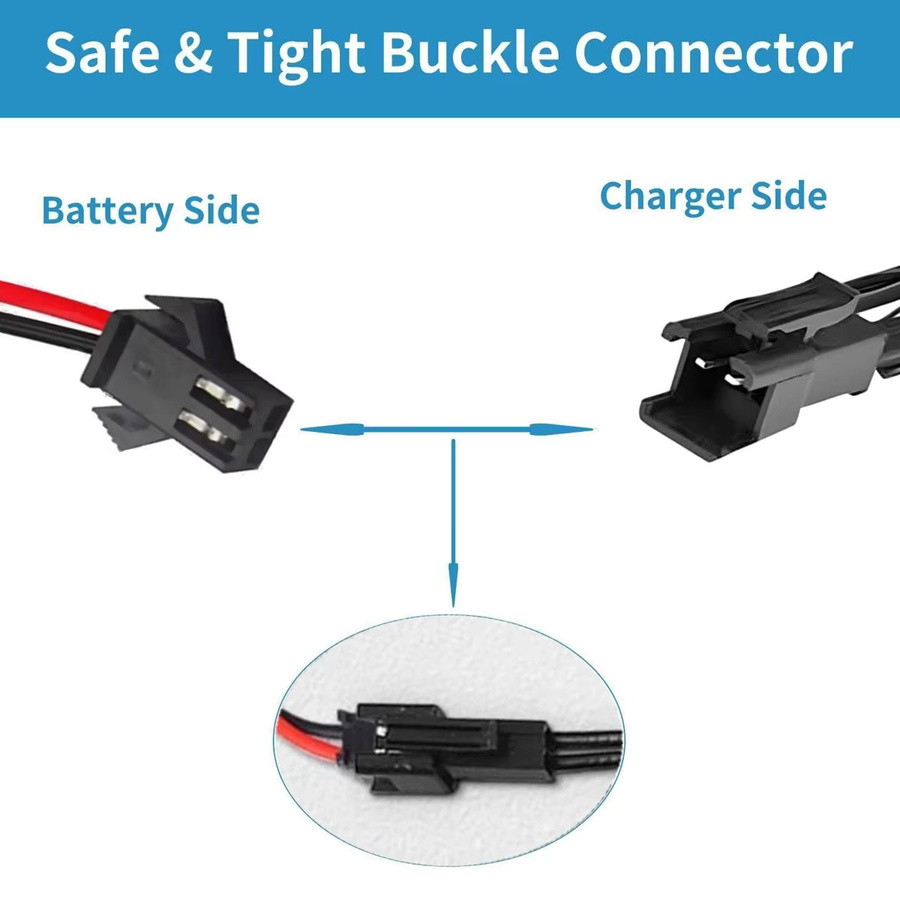FONKEN USB-Ladekabel für 3,7V Lithium-Akkus mit SM-2P Anschluss in Schwarz - Bild 4