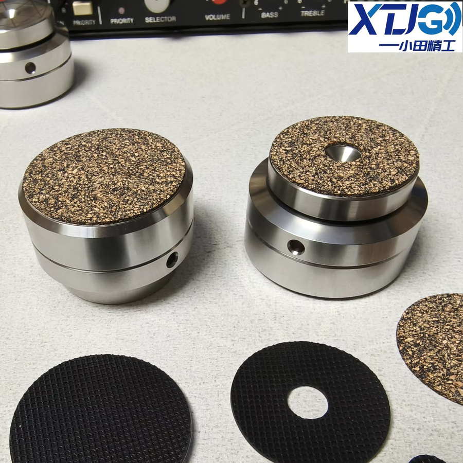 CHANGELIN Anti-Vibrations-Fußpads für HiFi-Audio-Lautsprecher und Verstärker in Silber - Bild 3