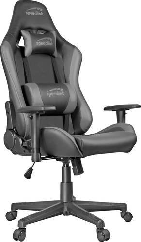 Speedlink XANDOR Gaming-Stuhl in Schwarz/Grau mit Kopfstütze und höhenverstellbarer Sitzfunktion aus Kunstleder - Bild 1