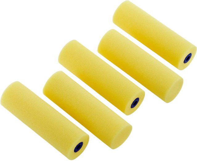 LUX-TOOLS Schaum-Walze superfein Gelb, Breite: 10 cm, 5 Stück - Bild 1