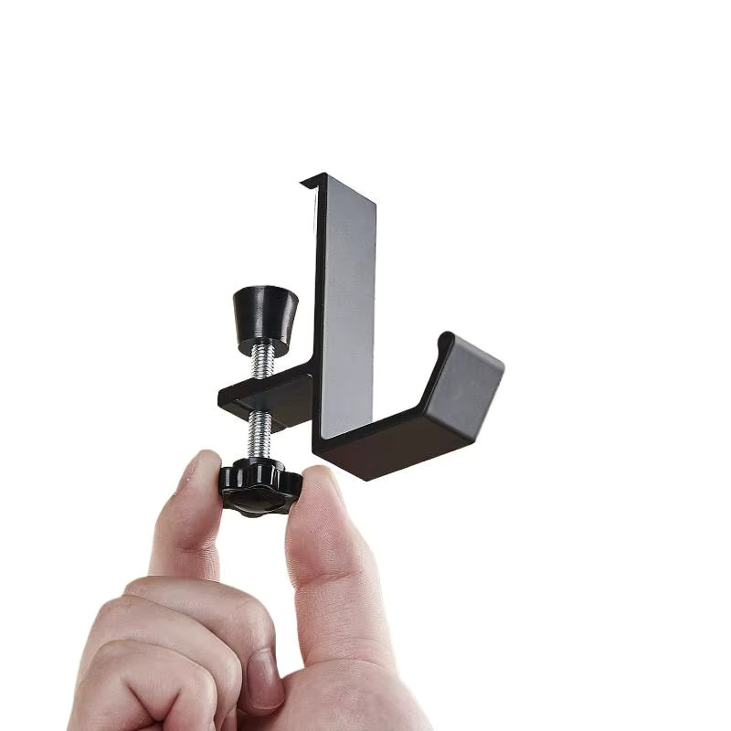 TPXCKz Multifunktionaler Tischrand-Haken aus Aluminiumlegierung, Schwarz, Einstellbarer Aufhänger ohne Bohren - Bild 2