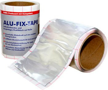 Sarei Alu-Fix-Tape Reparaturband aus Aluminium in Beige und Silber, Breite: 10 cm, Länge: 100 cm - Bild 1
