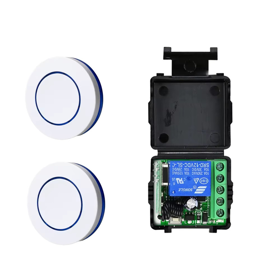 Szaoju RF-Relaismodul Fernbedienungsschalter 433MHz mit rundem Knopf für LED-Lampen und Ventilatoren, Drahtloses Kit für DC 6V 9V 12V 24V - Bild 5