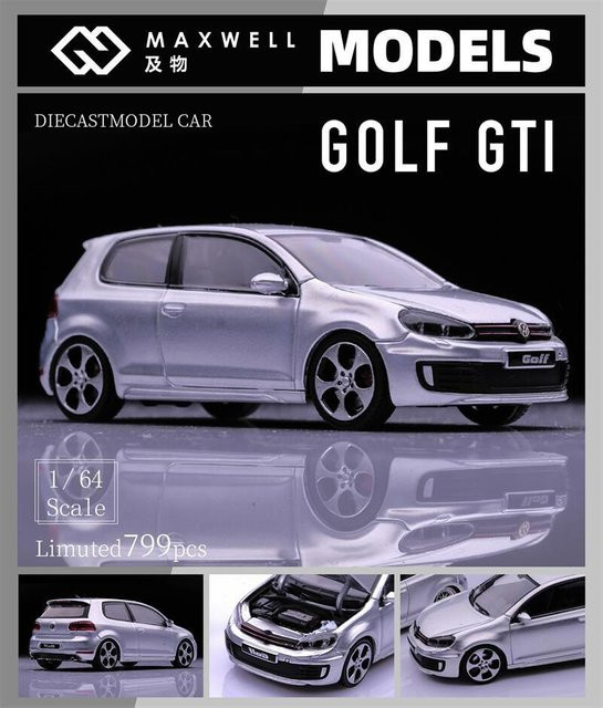 Maxwell Golf GTI Mk6, Diecast Modellauto, 1:64, ab 14 Jahren - Bild 1