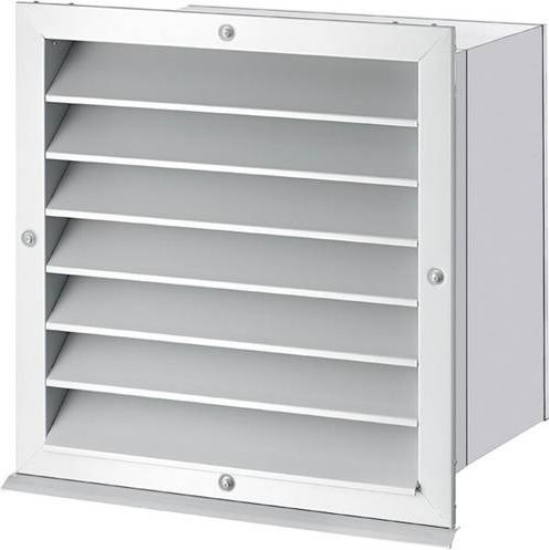 Stiebel Eltron Wanddurchführung AWG 315 GL Grille aus Aluminium in Weiß und Silber für Rohr-Durchmesser: 315 mm - Bild 1