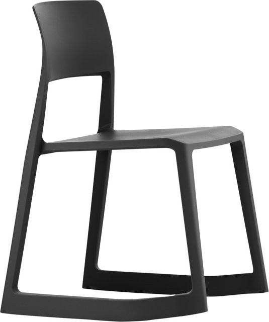 Vitra Tip Ton Re Stuhl in Schwarz matt und stapelbar - Bild 1