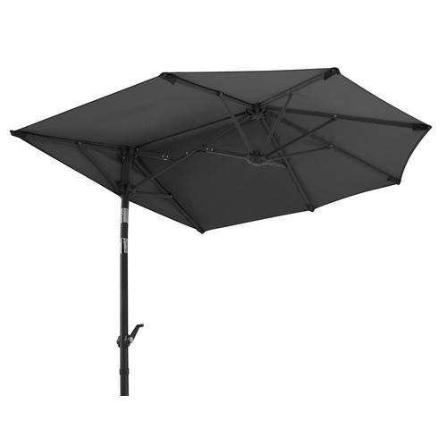 Schneider Schirme Balkonschirm Salerno Mezza in Anthrazit mit UPF 50+ Sonnenschutz, Breite: 150 cm, Tiefe: 150 cm, Höhe: 228 cm - Bild 3