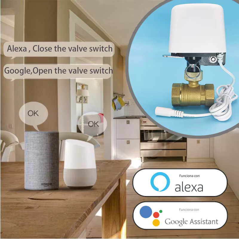 Tuya Zigbee WLAN Wasserventil für die Gartenbewässerung mit Timer und automatischer Wasserstopp-Steuerung, Weiß, DN32 - Bild 4
