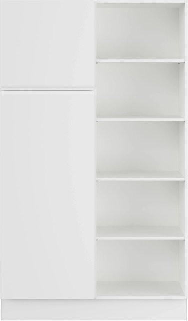 Impuls Küchen Hauswirtschaftsmodul HWR4120H5 in Weiß mit Soft-Close-Türen und internen Regalen, Breite: 120 cm - Bild 1