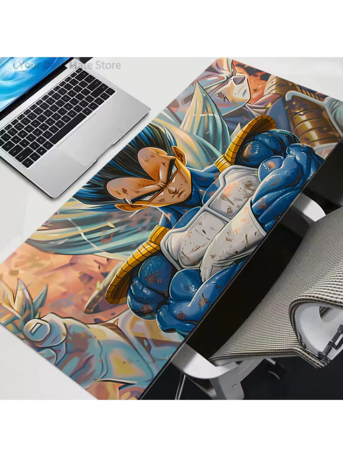 Bandai Dragon Ball Z Vegeta XXL Gaming-Mauspad aus Gummi, B/T: 90 x 40 cm, Multicolour - Bild 2