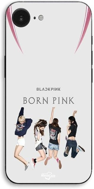 MANIACASE iPhone 17e Hülle Blackpink Born Pink Kpop Design in Schwarz, Pink und Weiß - Bild 1