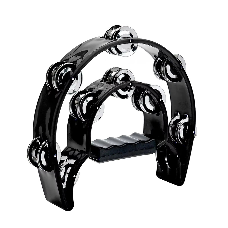 Miwayer Tambourine, Double Row Metal Jingles, Hand Held Percussion, Half-Moon Tambourines, Musikinstrument - Bild 2