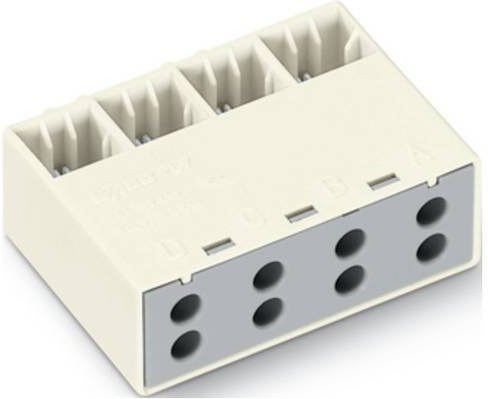 WAGO 267-328 Buchsenmodul in Weiß und Grau, 500 Stück - Bild 1