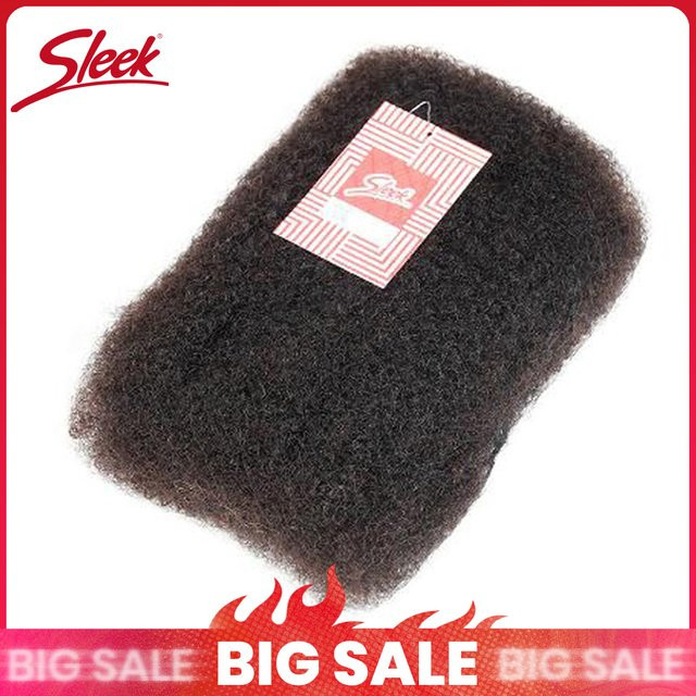 Sleek Remy-Massenhaar Afro-Kinky, natürliche Farbe, Unisex - Bild 1
