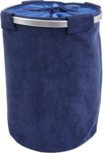 Wäschesammler MCW C34 Wäschekorb mit Netz in Blau, Volumen: 65 l, Breite: 55 cm, Tiefe: 39 cm - Bild 2