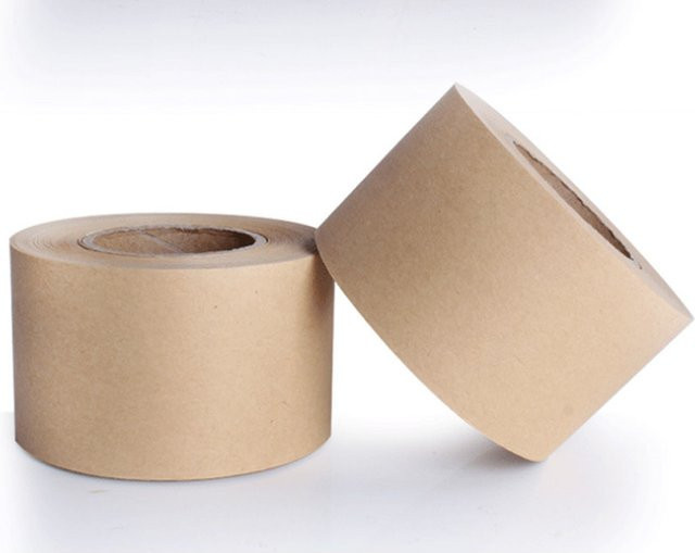 Braunes Kraftpapier-Klebeband wasseraktivierbar zum Versiegeln und Beschriften, Breite: 46 mm, Länge: 30 m - Bild 1