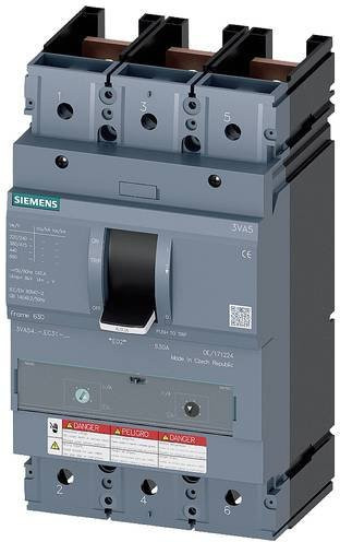 Siemens 3VA5460-5EF31-0AA0 Leistungsschalter in Grau mit einem Einstellbereich von 420 - 600A und einer Schaltspannung von max. 600 V/AC oder 500 V/DC - Bild 1