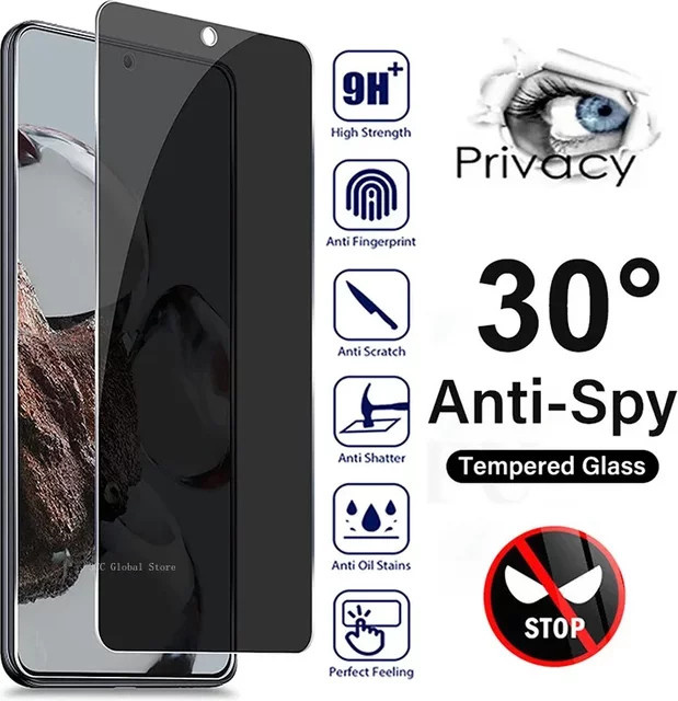 2er-Pack Privatsphäre Panzerglas Display Schutz für Xiaomi Mi 14 13T 12T 11T 10T 9T 13 Pro 12 11 Lite 5G - Bild 1