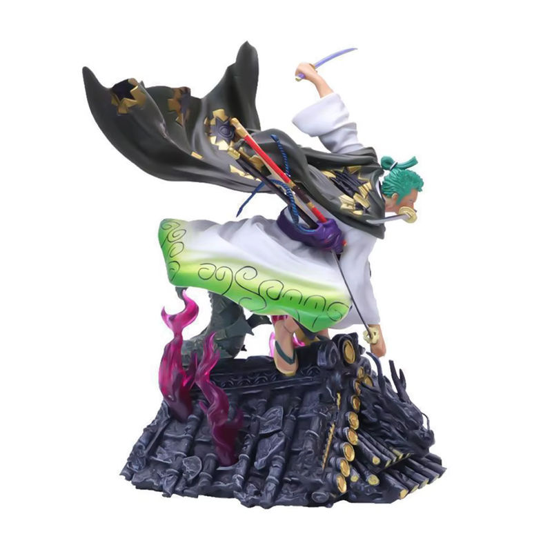 Bandai One Piece Roronoa Zoro Anime Action Figur aus PVC, mehrfarbig, Höhe: 22 cm - Bild 2