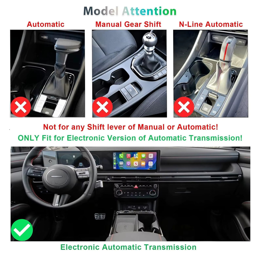 LFOTPP Mittelarmlehnen-Ablagebox für Hyundai Tucson NX4, Farbe: Schwarz - Bild 2