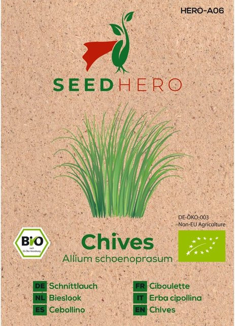 Seedhero BIO Schnittlauch Samen Würzkraut 300 g - Bild 1
