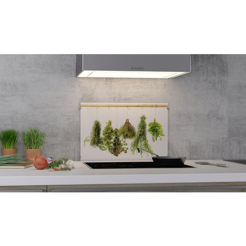 NOVADOORS Glasboard Dried Herbs in Mehrfarbig mit floralem Design, B/H: 60 x 60 cm - Bild 1