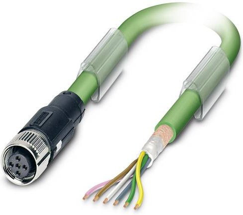 Phoenix Contact 1517916 Sensor-Aktor-Datensteckverbinder M12 Buchse gerade, 5-polig, grün, 2,00 m - Bild 1