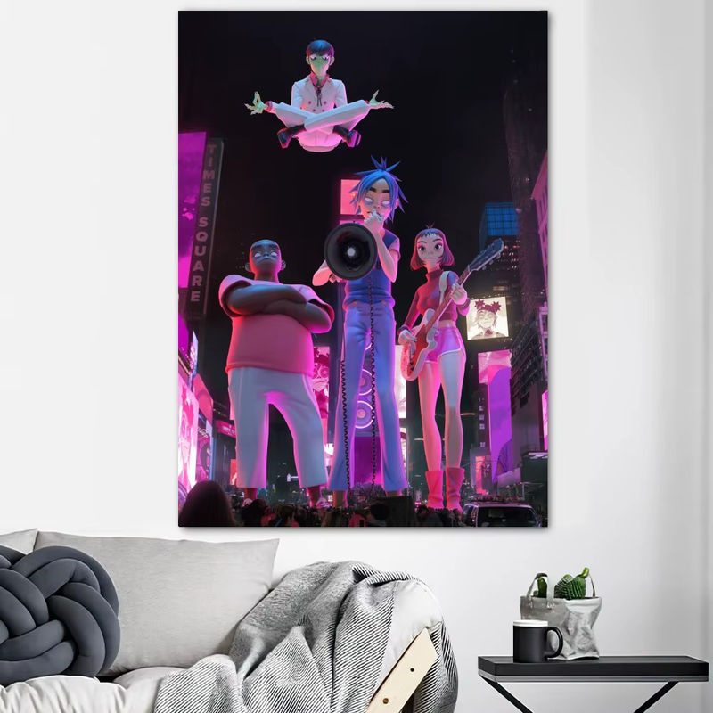 Gorillaz Wandtattoo Poster Aufkleber für deine Wohnzimmer Heimdekoration - Bild 3