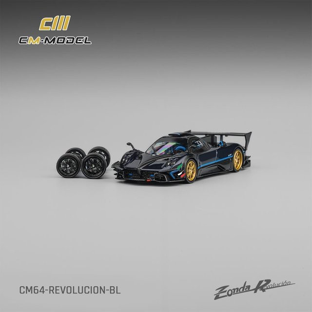 MASSDI Zonda Revlucion-BL, Automodell, 1:64, Metall, Blau - Bild 1