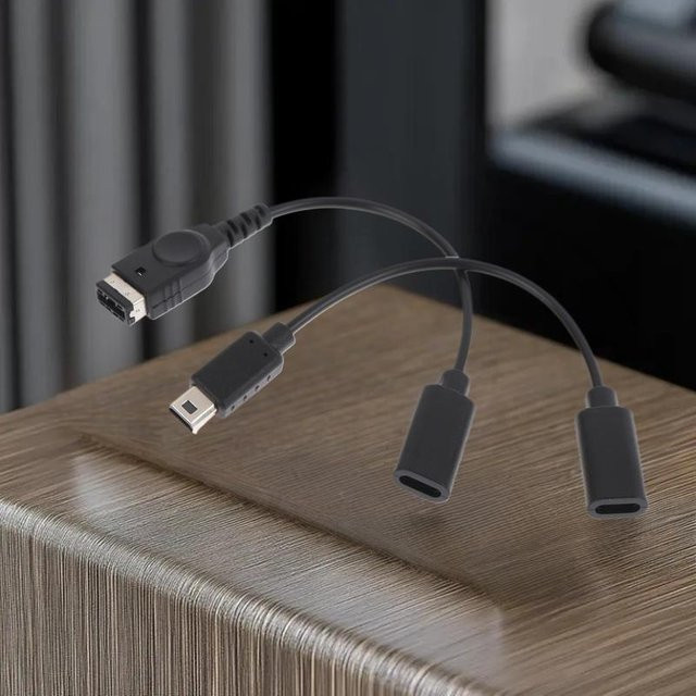 Sommer6 USB-C Umwandlungskabel für Spielkonsolen NDSI, GBASP, WIIU, 3DSL und NDSL in Schwarz - Bild 1