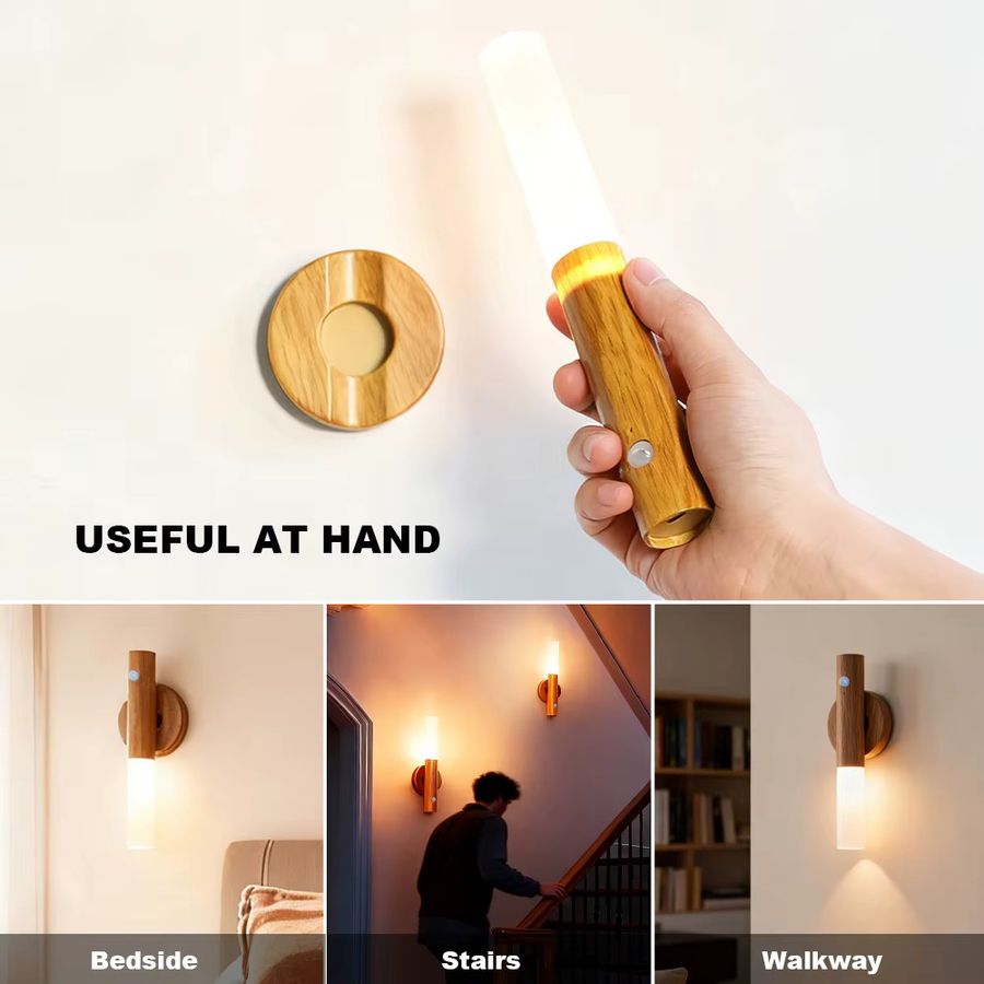 PARKSON Smart Motion Sensor LED Wandleuchte mit integriertem LED und magnetischer Befestigung für Küchenschrank und Nachtlicht - Bild 3