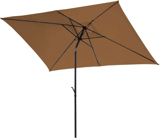 Svita Balkonschirm Rechteckig in Matt Taupe mit Sonnenschutz, B: 300 cm, T: 200 cm, H: 260 cm - Bild 1