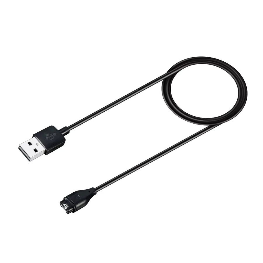 USB Ladekabel für Garmin Vivoactive, Fenix und Forerunner Modelle, Schwarz, 1 m - Bild 3