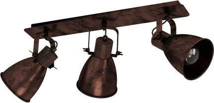 Eglo Spot COSWARTH Wandleuchte aus Stahl und Holz in Schwarz und Braun mit E27 Fassung - Bild 1