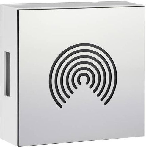 Grothe Türklingel Gong 80 dBA in Weiß und Silber aus Edelstahl und Kunststoff - Bild 1