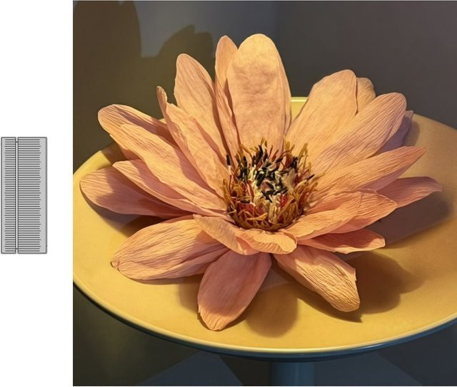 Metall-Schneideform Blume Staubblatt in Silber für DIY Scrapbooking und Bastelarbeiten - Bild 1