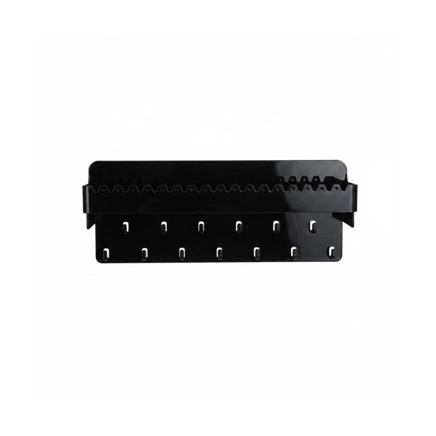 Relaxdays Schmuckhalter für die Wand aus Kunststoff in Schwarz, B: 12 cm, H: 30 cm, T: 8 cm - Bild 2