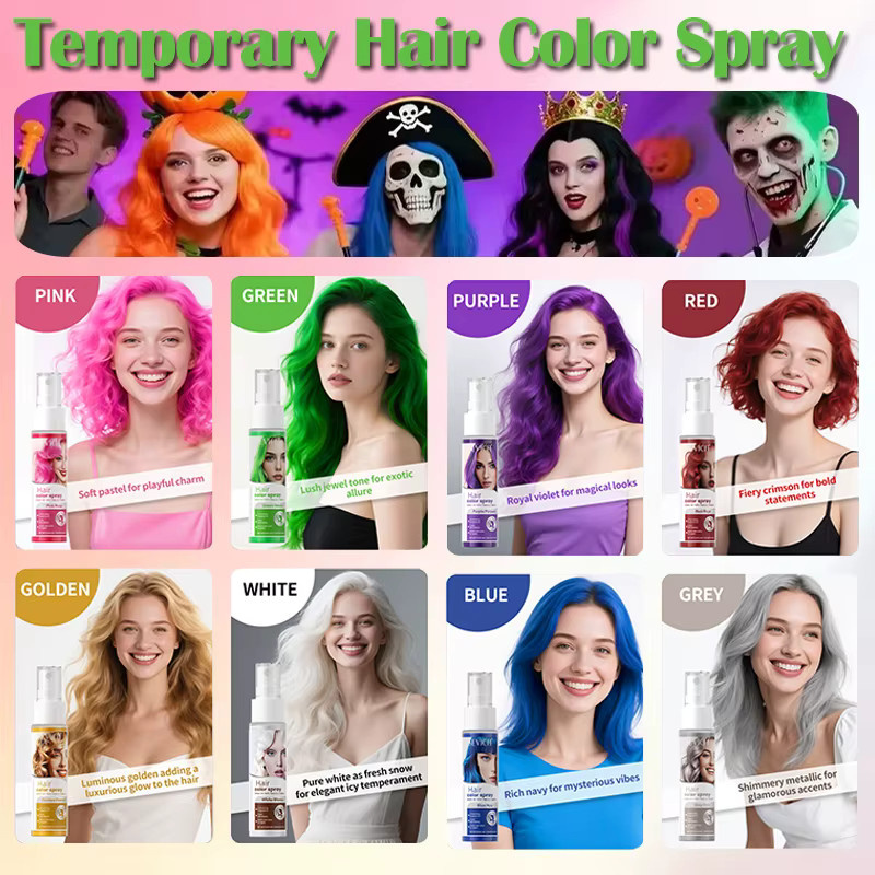 Sevich Temporäres Haarspray, 8 Farben, Unisex - Bild 4