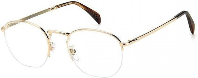 David Beckham DB 1087 Korrektionsbrille, randlos, rund, Metall, Herren, Gold/White - Bild 1