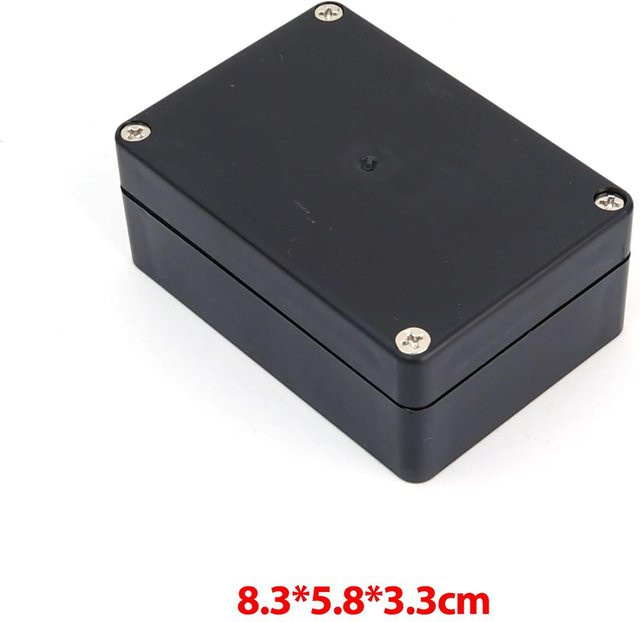 YULIN IP66 Wasserdichtes Kunststoff-Anschlusskasten-Gehäuse aus ABS in Schwarz - Bild 1
