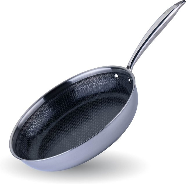 Fackelmann Bratpfanne Kiel aus Edelstahl und Keramik mit Antihaftbeschichtung, Silber, Durchmesser: 28 cm - Bild 1